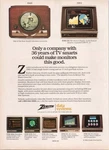 Zenith 1984 Vintage Print Ad Data Systems Computer Monitors Tv Smarts Used. Price: $11.23.