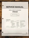 Orion VR0420 Vcr Service Manual *original* Unspecified. Price: $19.97.