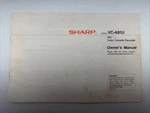 Sharp Model VC-481U Owners Manual Video Cassette Recorder Good. Price: $19.95.