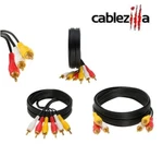 3 Rca Male To Cable Audio/video Tv Dvd Vcr Composite Multi-pack Lot New. Price: $10.65.