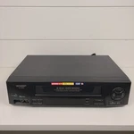Sharp VC-A593U Vcr Vhs 4-HEAD Hi-fi Stereo Rapid Rewind Player Video Working Used. Price: $39.99.