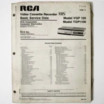 Rca VGP150 TGP1100 File VCR-7 Service Manual 1982 First Printing Like. Price: $39.96.