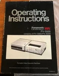 Vintage Panasonic Omnivision Vhs PV-5500 PV-5000 PV-A500 Operating Instructions Very. Price: $13.74.