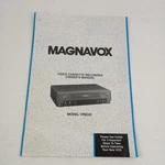 Vtg Magnavox Vcr Video Cassette Recorder Owner Manual VR9242 Staple Bound Acceptable. Price: $12.98.