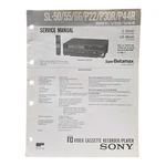 Sony Super Betamax Us Model SL-50, P30R Video Cassette Recorder Service Manual Very. Price: $17.99.