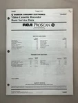 Rca VR688HF Original Service Manual Free Shipping Good. Price: $14.00.