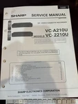 Orig. Sharp VC-A210U VC-2210U VCA210U Vcr Repair & Service Manual *original** Very. Price: $10.79.