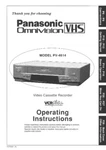 Panasonic PV-4614 Vcr Owners Instruction Manual Brand. Price: $22.24.