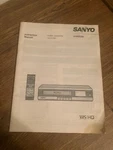 Sanyo VHR9300 Video Cassette Recorder Instruction Manual Very. Price: $7.50.
