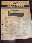 Jvc HR-D670U HRD670U Repair Service Manual From The Usa **original** Very. Price: $28.99.
