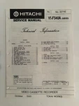 Hitachi VT-F540A NO.3274E Video Cassette Recorder Service Manual Good. Price: $24.95.