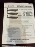Orig. Sharp VC-A5230U VC-A2200UA VC-2220UA Service Manual 1236 3066 *original Very. Price: $28.99.