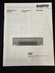 Sanyo VHR-5420 Video Cassette Recorder Original Instruction Manual Very. Price: $14.99.