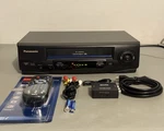 Panasonic Vcr Vhs Player 4-HEAD Hi-fi Remote + Hdmi Converter Cables Serviced Used. Price: $169.99.