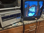 Vintage Sharp VC-363 Portable Vcr Player Vhs Recorder Stand Up W Remote Video Used. Price: $199.99.