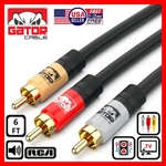 3-RCA Composite Cable Red White Yellow Stereo Audio Video Av Tv Vcr Dvd New. Price: $9.99.