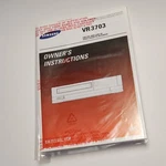 Samsung Vr 3703 Operating Instructions Original Manual For Vhs Vcr New Very. Price: $21.87.