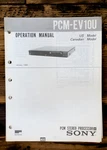 Sony PCM-EV10U Processor Operation / User Manual *original* Unspecified. Price: $19.97.