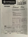 Hitachi VT-M140A/VT-M240A NO.3450E Video Cassette Recorder Manual Good. Price: $24.95.