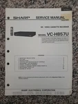 Sharp Vcr VC-H857U Service Manual Good. Price: $10.00.
