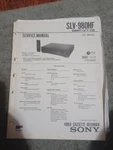 Sony SLV-980HF Vcr Factory Service Manual With Bulletins." Original* Like. Price: $19.00.