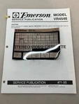 Emerson VR4546 Original Service Manual And Microfiche From Free Shipping Good. Price: $9.00.