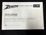 Zenith VR9000W Beta Video Director Iii/ii Cassette Recorder Owner's Manual Used. Price: $17.99.