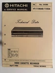 Hitachi VT-1100AR/1105A NO.2438E Video Cassette Recorder Service Manual Good. Price: $24.95.