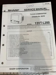 Orig. Sharp 13VT-L200 13VTL200 Tv/vcr Repair & Service Manual *original* Very. Price: $29.99.