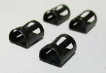Four Metal "d" Knob Inserts For Old Antique Tube Radio Half Moon/d Shaped Shafts Used. Price: $7.99.