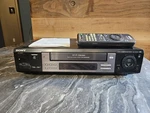Sony SLV-M20HF Hi-fi Vhs Vcr Tested W/ Original Remote & Manual Vintage Used. Price: $84.99.
