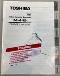 Owners Manual Only Toshiba M-449 Vcr Vhs Player Video Cassette Recorder Very. Price: $14.95.