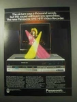 1985 Panasonic PV-1740 Vhs Hi-fi Recorder Ad Used. Price: $19.99.