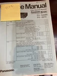 Panasonic PV-S4986 PV-4970 Vcr Service Manual From The Usa *original** 2522 5309 Very. Price: $29.99.
