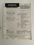 Hitachi VT-M170/M171A/M171AW/M265A/M270A/M272A Hq NO.4301E Vcr Service Manual Good. Price: $24.95.