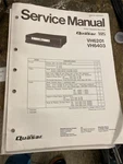 Quasar VH6201 VH6403 Vhs Video Cassette Recorder Vcr Repair Service Book Manual Good. Price: $24.95.