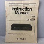 Hitachi Vhs Player VT-1450A Instruction Manual Only Book Acceptable. Price: $17.99.