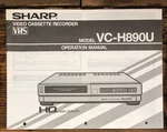 Sharp Vcr Owners / User Manual *original* Good. Price: $24.97.
