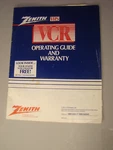 Zenith Vhs Player VRD500ST / VRD505ST Operating Guide (manual Only) Used. Price: $7.99.