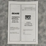 Vintage Sears Lxi Series Vcr Owner Manual Model 934.55117790 Original Very. Price: $42.74.