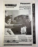 Panasonic Omnivision Vhs Video Cassette Recorder Owner's Manual PV-V4610 Unspecified. Price: $20.10.