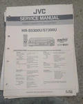 Jvc HR-S5300U S7300U Vcr Factory Repair Service Manual Like. Price: $18.00.