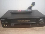 Sharp VC-H812 Hifi Stereo 4 Head Vhs Vcr W/remote Tested Used. Price: $44.99.