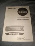 Sharp Vcr Vhs Hq Owner's Manual VC-A574U VC-H974U Mid-drive Book Used. Price: $11.00.