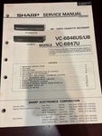 Orig. Sharp VC-6846US VC-6846UB VC-6847U Repair & Service Manual Original Very. Price: $14.99.