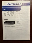 Quasar VH6405 Video Cassette Recorder Service Manual Good. Price: $24.95.