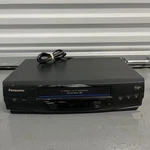 Panasonic Omnivision PV-V4520 4-HEAD Hi-fi Vcr Blue Line No Remote Tested Works Used. Price: $59.00.