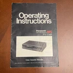 Panasonic Omnivision Vhs PV-1366 Operating Instructions (manual Only) Used. Price: $10.00.