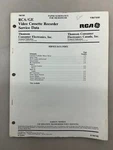 Rca VR671HF Original Schematics Free Shipping Good. Price: $10.00.
