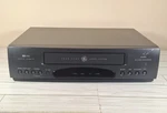 General Electric VG4000 Heads Vhs Video Cassette Recorder Player- No Remote Used. Price: $37.99.